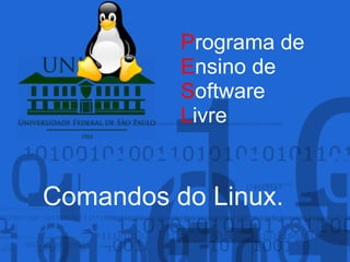 Programa de
          Ensino de
          Software
          Livre


Comandos do Linux.
 