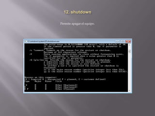 Permite apagar el equipo.
 