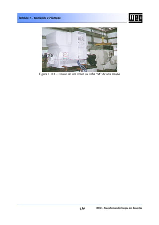 WEG – Transformando Energia em Soluções150
Módulo 1 – Comando e Proteção
Figura 1.118 – Ensaio de um motor da linha “M” de alta tensão
 