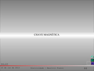25 de jun de 2013 Eletricidade - Maurício Franco 66
04:43
CHAVE MAGNÉTICA
 