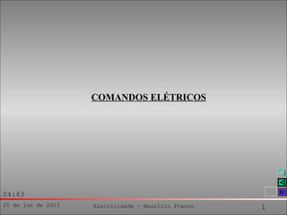 25 de jun de 2013 Eletricidade - Maurício Franco 1
04:43
COMANDOS ELÉTRICOS
 