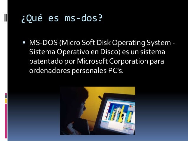 Comandos ms dos