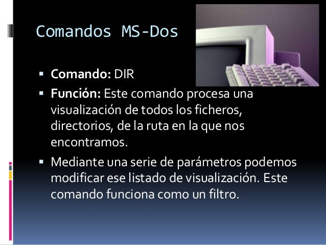 Comandos ms dos