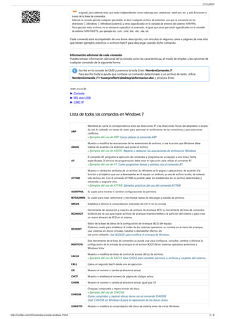 Comandos ms dos | PDF