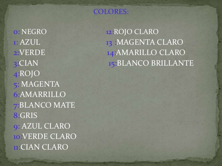 Quickbasic Paint Color Quickbasic Paint Color