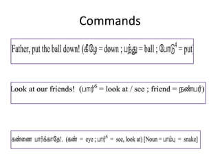 Commands
 