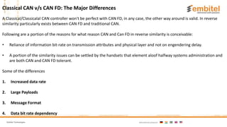 Comparison Between CAN and CAN FD | PPTX