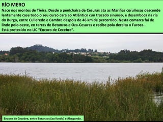 O Mandeo en Betanzos, na confluencia co Mendo.
 