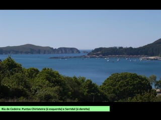 Ría de Cedeira: Puntas Chirlateira (á esquerda) e Sarridal (á dereita)
 