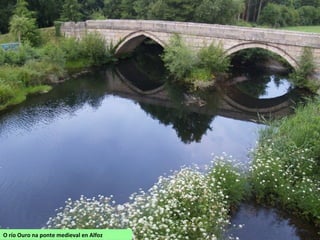 O río Ouro na ponte medieval en Alfoz
 