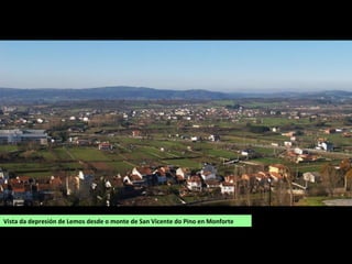 SUPERFICIE: 297 km2
POBOACIÓN: 4.056 habitantes
(2015)
PARROQUIAS:
Abuíme, A Broza, Chave, A Cova,
Diomondi, Eirexafeita, Fión,
Freán, A Laxe, Louredo,
Marrube, Mourelos, Ousende,
Piñeiró, Rebordaos, Reiriz,
Rosende, San Vitorio de Ribas
de Miño, Santo Estevo de Ribas
de Miño, Segán, Deteventos,
Sobreda, Vilacaíz, Vilaesteva,
Vilasante, Vilatán, Vilelos,
Xuvencos.
Socalcos nas paredes do canón do Miño no encoro de Belesar
O SAVIÑAO
Está situado ao oeste da comarca lindandon co canón do Miño. A capital municipal está en
Escairón, o principal núcleo de poboación.
O territorio en xeral é de releve chan. Está integrado en grande parte na superficie de
aplanamento de Chantada e está repartido en dous niveis con altitudes de 600-700 m no
centro do concello, e 400-600 m no oeste, cunha caída brusca cara ao Miño. O cume máis alto
é o San Antonio, con 690 m. Os ríos principais son o Miño, que percorre o linde oeste do
concello de norte a sur nun val encaixado, e os seus afluentes que discorren con dirección E-
O: Zancoia, Pez, Sardiñeira e Saviñao.
 