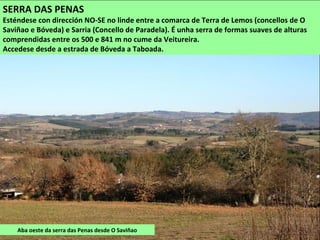 Vista da depresión de Lemos desde o monte de San Vicente do Pino en Monforte
 