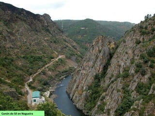 Os Peares. O Miño (á esquerda) e o Sil
 