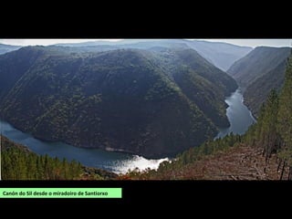Paredes do canón do Sil desde Parada de Sil
 