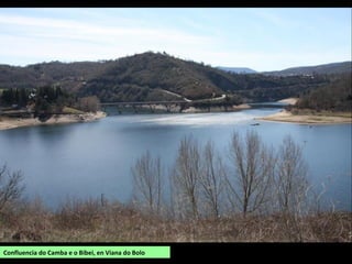 Fervenza nun rego afluente do Bibei que cae da serra do
Canizo. Vista desde Dradelo.
Na estrada que segue o val do Bibei pola aba nordeste
do Canizo é frecuente ver regos que forman fervenzas na
época de chuvias.
Paradela (Viana do Bolo)
Rego de Porto Ferrado (Bibei)
 