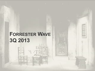 © PROJECT CONSULT Unternehmensberatung Dr. Ulrich Kampffmeyer GmbH 2011

/ Autorenrecht: <Vorname Nachname> Dez-13 / Quelle: PROJECT CONSULT 3

FORRESTER WAVE
3Q 2013

Von DMS und ECM zu EIM – ein Monolog in 6 Aufzügen

Dr. Ulrich Kampffmeyer

Fachkongress ECM/DMS 2013

104

 