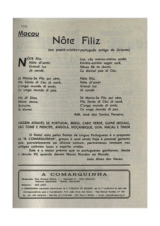 O Natal dos Poetas de Língua Portuguesa