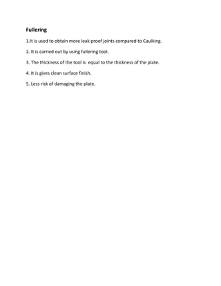 Caulking & Fullering | DOC