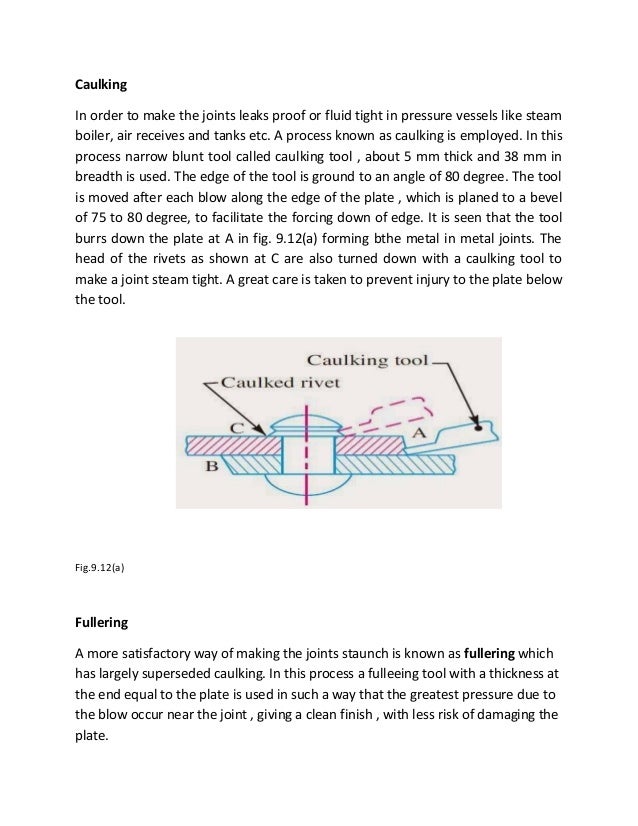 Caulking & Fullering