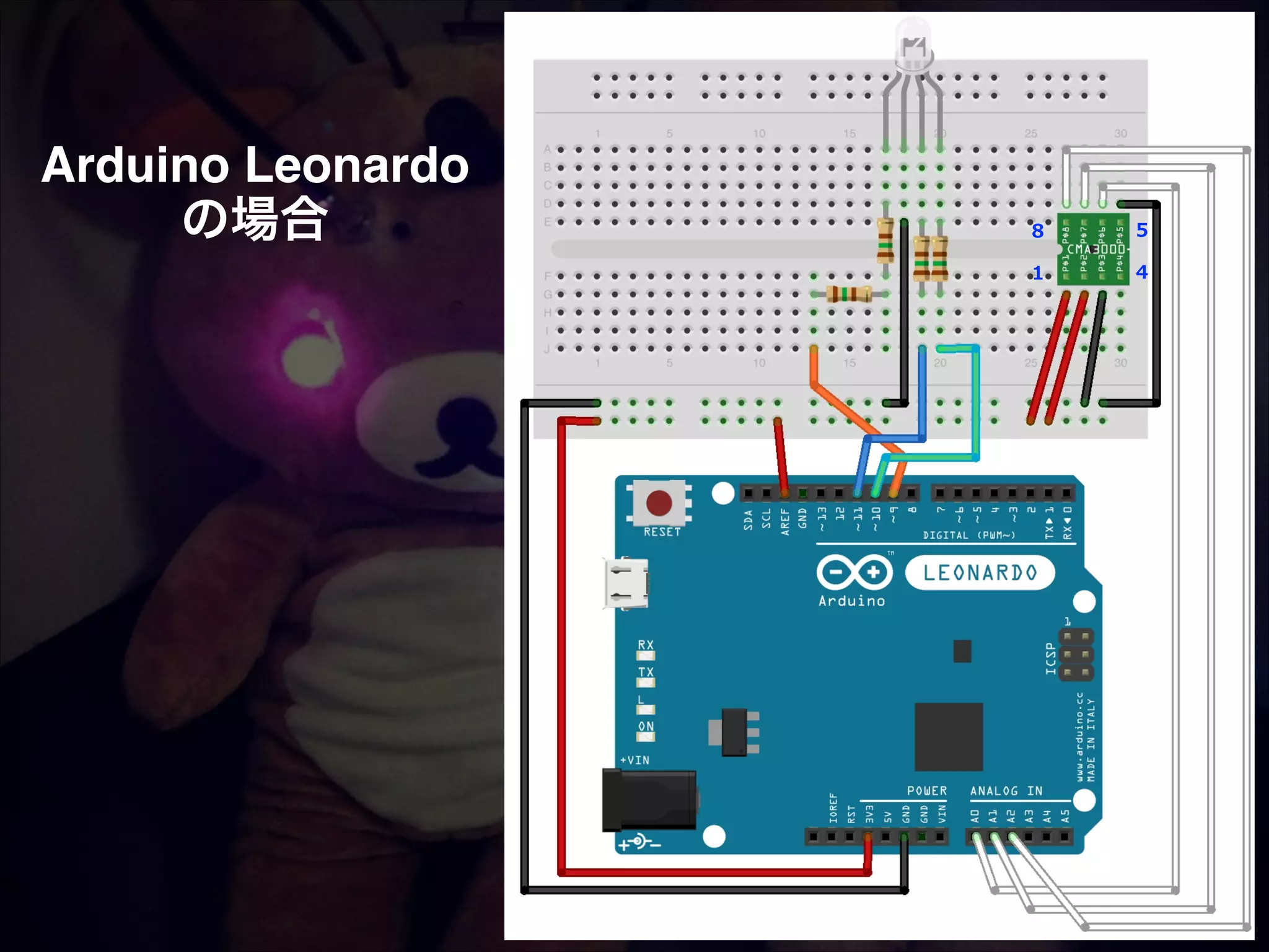 Arduino Leonardo! の場合 8 5 1 4 