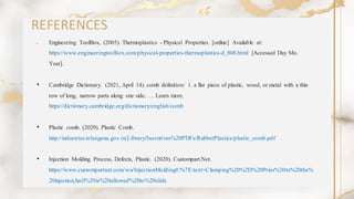Manufacturing Processes of Comb (Comb-INE) | PDF