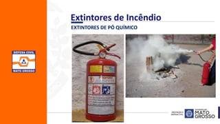 EXTINTORES DE PÓ QUÍMICO
Extintores de Incêndio
 