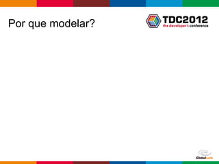 Por que modelar?




                   Globalcode – Open4education
 
