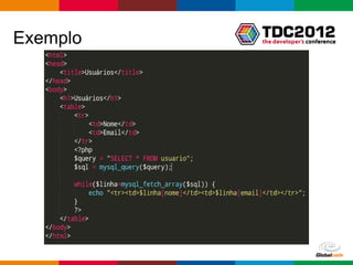 Exemplo




          Globalcode – Open4education
 