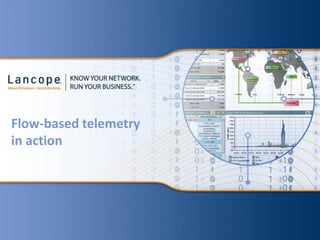 Flow-based telemetry
in action
 