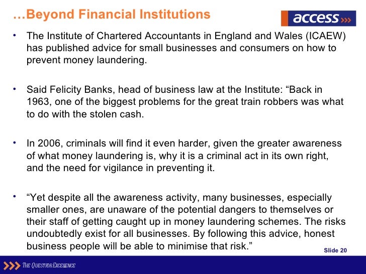 Combating Monel Laundering