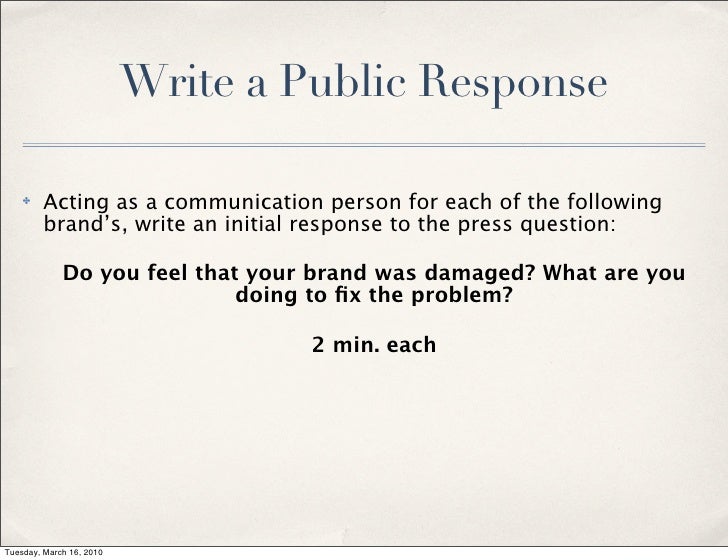 Combating Bad Public Relations