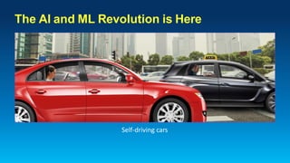 Self-driving cars
The AI and ML Revolution is Here
 
