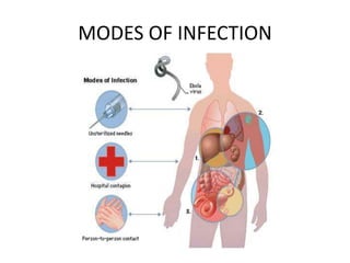 MODES OF INFECTION
 