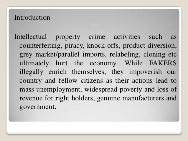 Combating Intellectual Property Crime In Nigeria