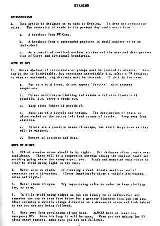 Combat Survival And Evasion