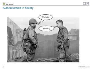 © 2014 IBM Corporation
IBM Security
5
Authentication in history
Thunder
Lightning
 