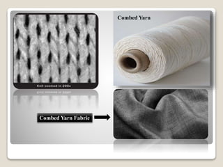 Combed Yarn
Combed Yarn Fabric
 