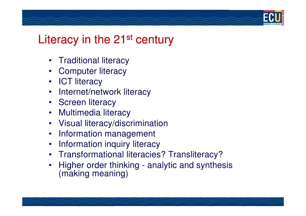 How much do traditional literacy skills count?
