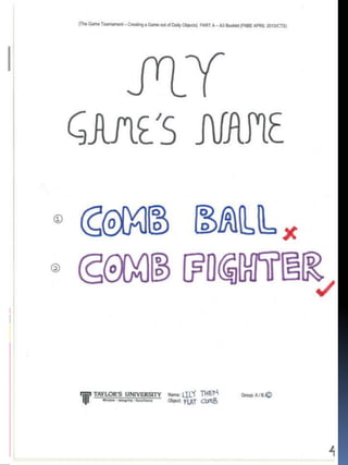 CTS FINAL PROJECT - COMB FIGHTER