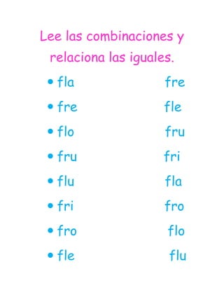 Combinación  fr fl para el blog