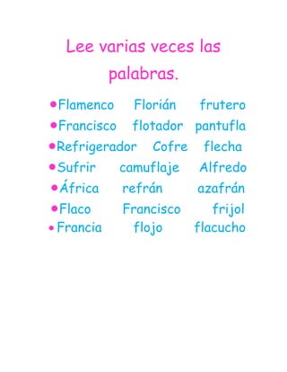 Combinación  fr fl para el blog