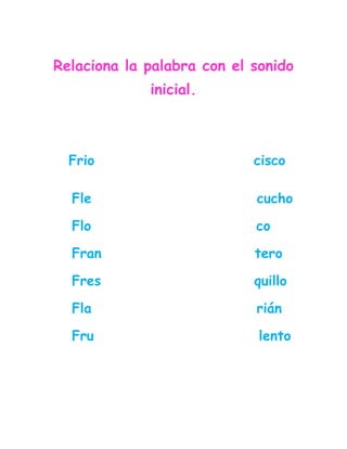 Combinación  fr fl para el blog