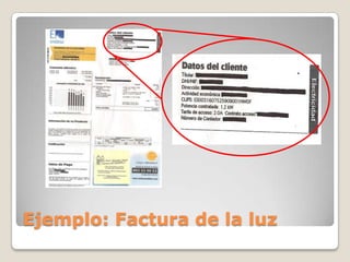 Ejemplo: Factura de la luz