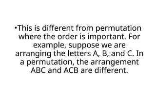 Permutation Lettering Understanding Combinations and Permutations: Key Differences and ...