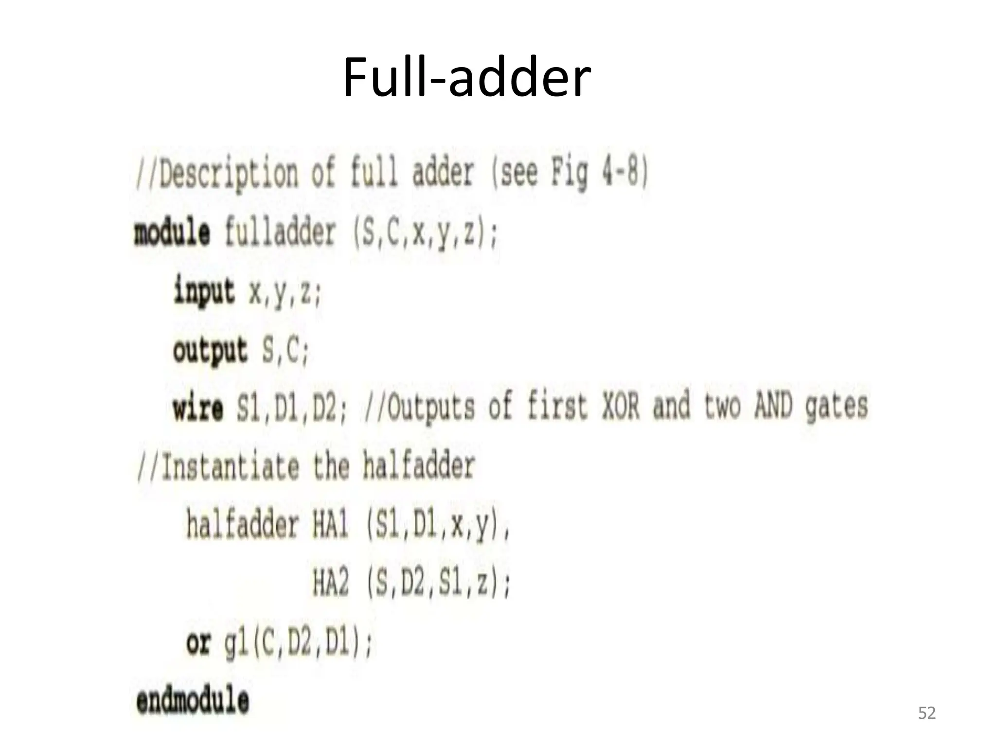 Full-adder
52
 