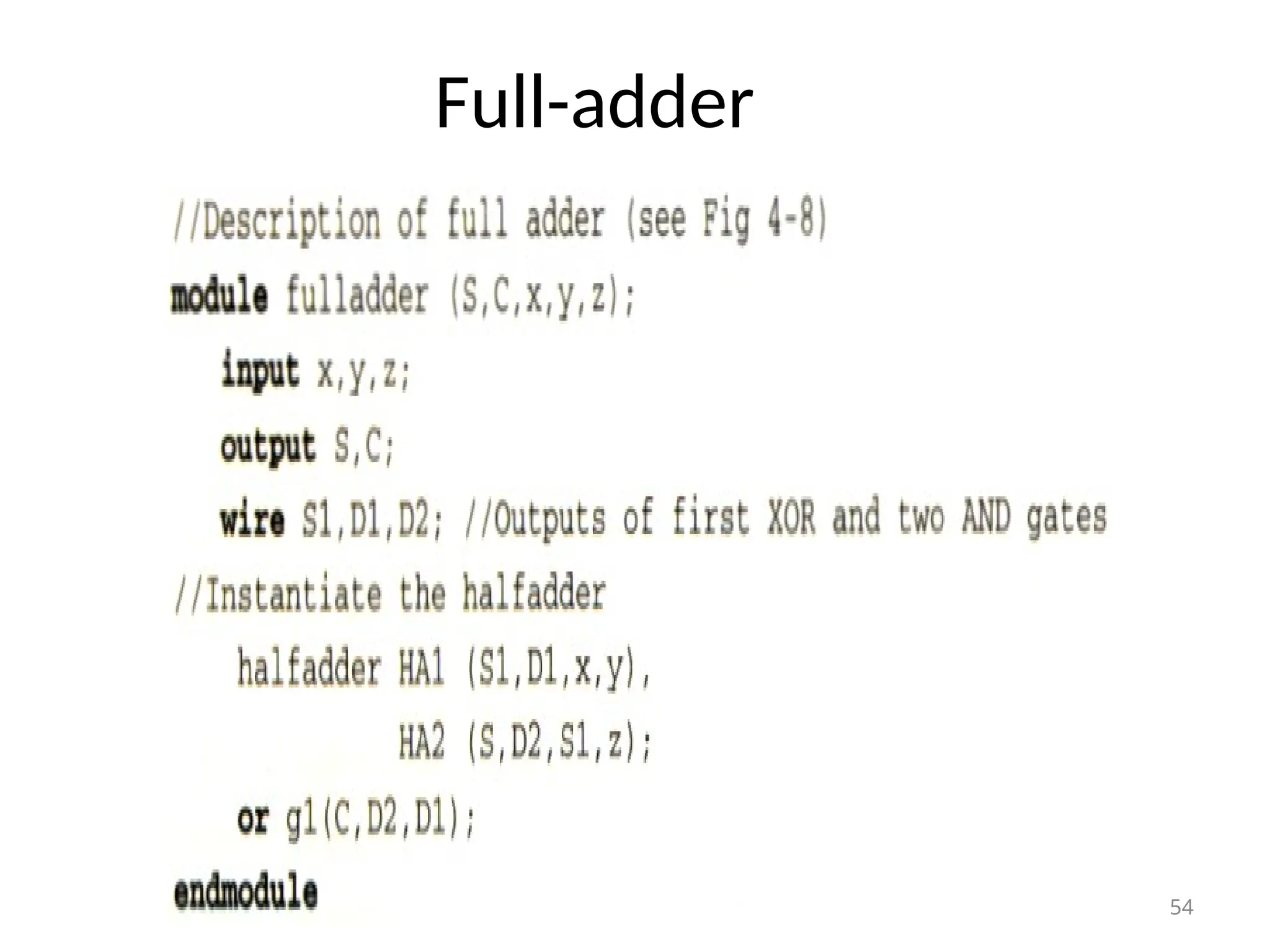 Full-adder
54
 