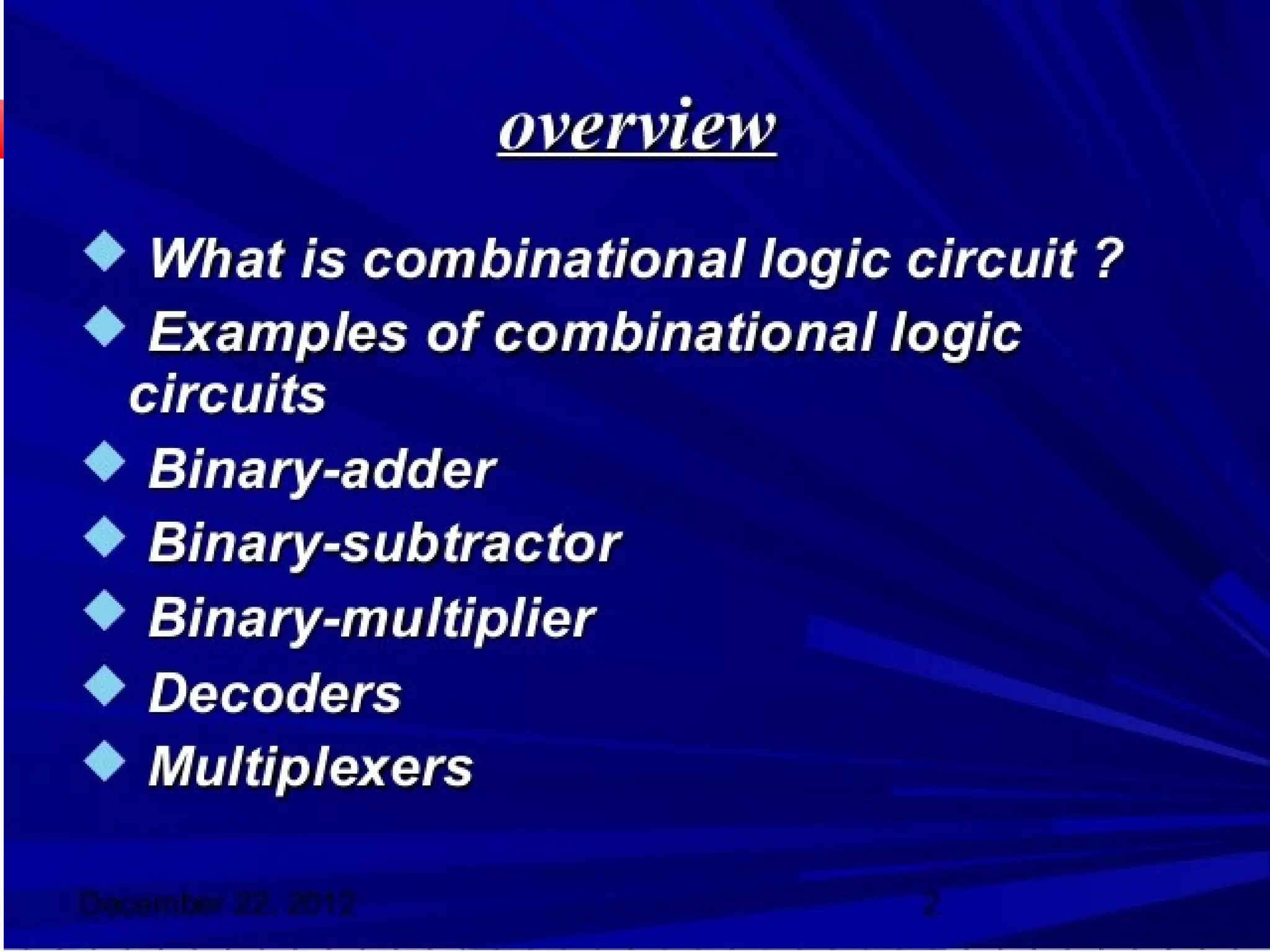 Combinational circuit | PPT