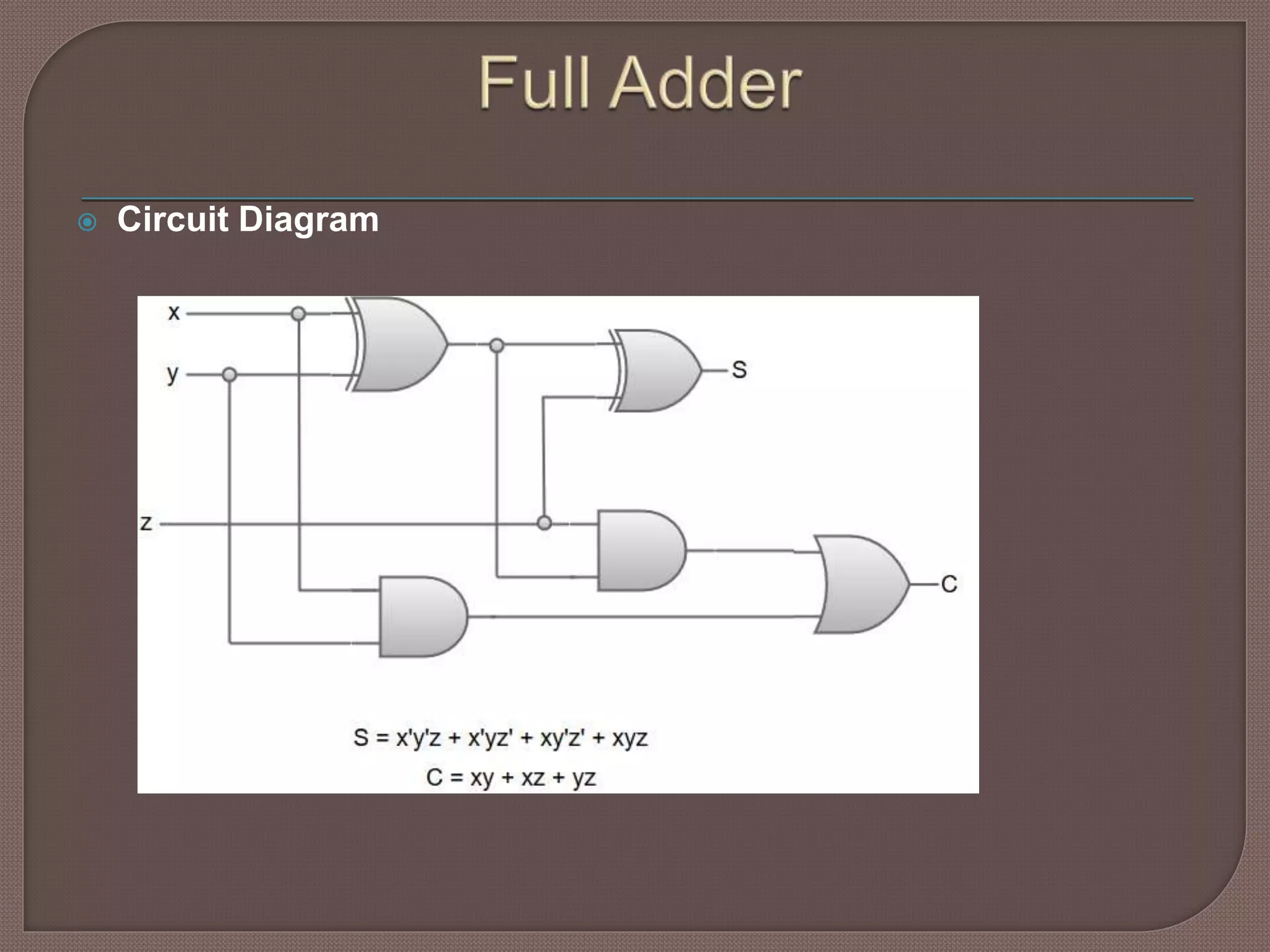  Circuit Diagram
 