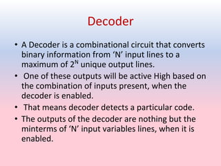 Decoder Meet Comprehensive Guide to Decoders in Combinational Circuits: Design and ...