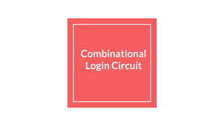 Combinational
Login Circuit
 